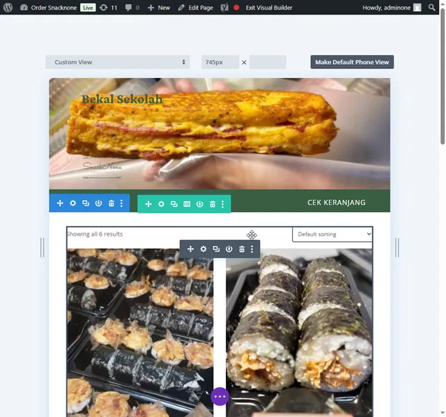 order snacknone